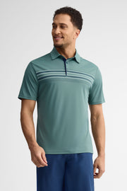 Polo manches courtes athlétique - Homme && VERT