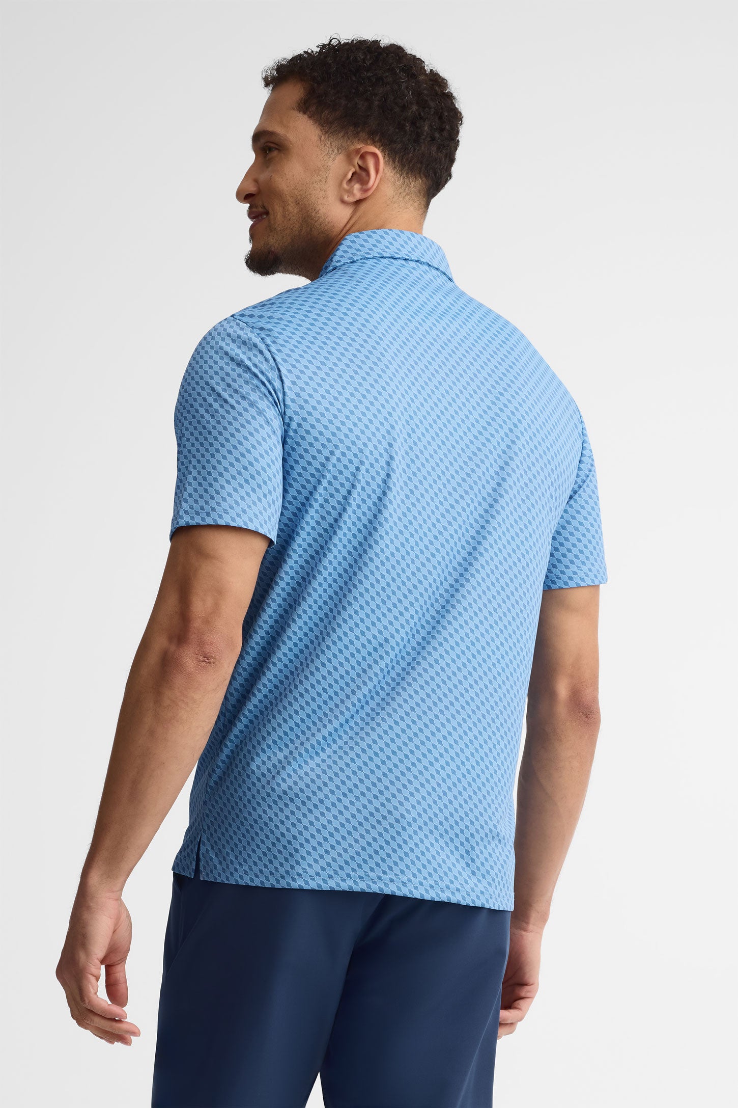 Polo manches courtes athlétique - Homme && BLEU MIXTE