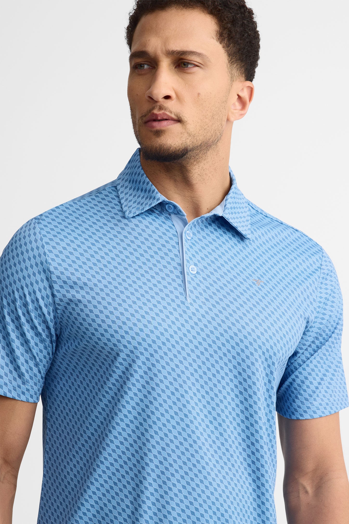 Polo manches courtes athlétique - Homme && BLEU MIXTE