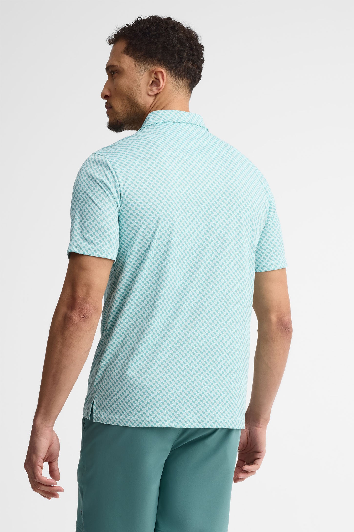 Polo manches courtes athlétique - Homme && BLEU MULTI
