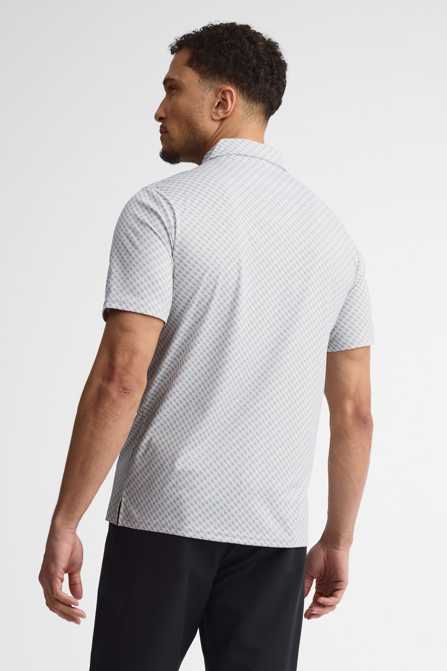 Polo manches courtes athlétique - Homme && GRIS MULTI
