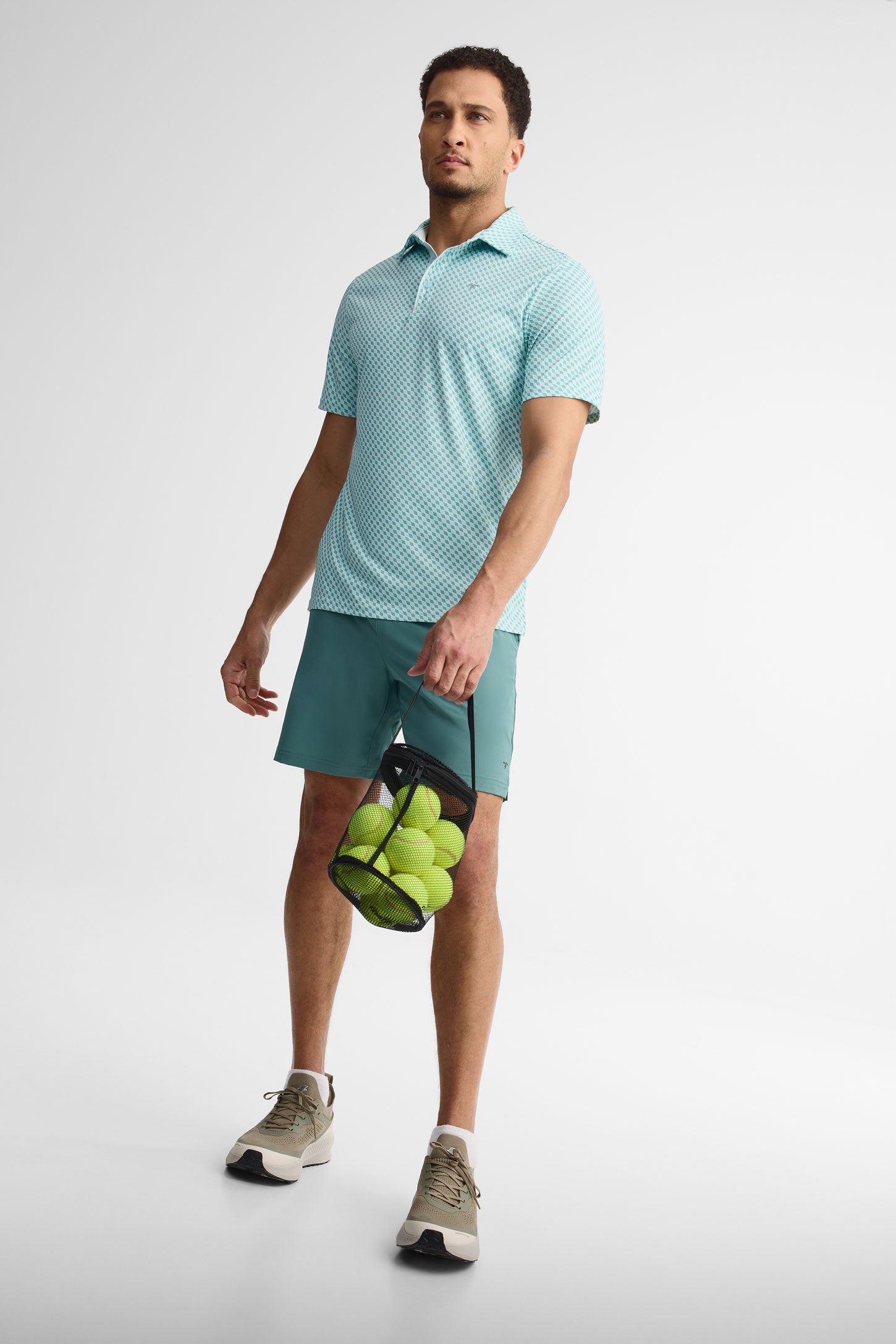 Short extensible 4 sens athlétique - Homme && VERT