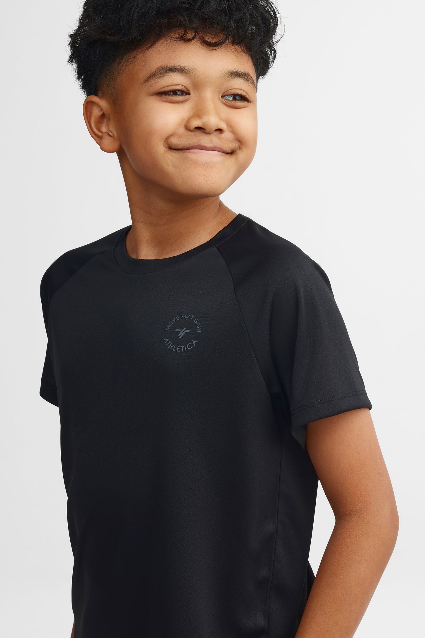 T-shirt athlétique - Ado garçon && NOIR