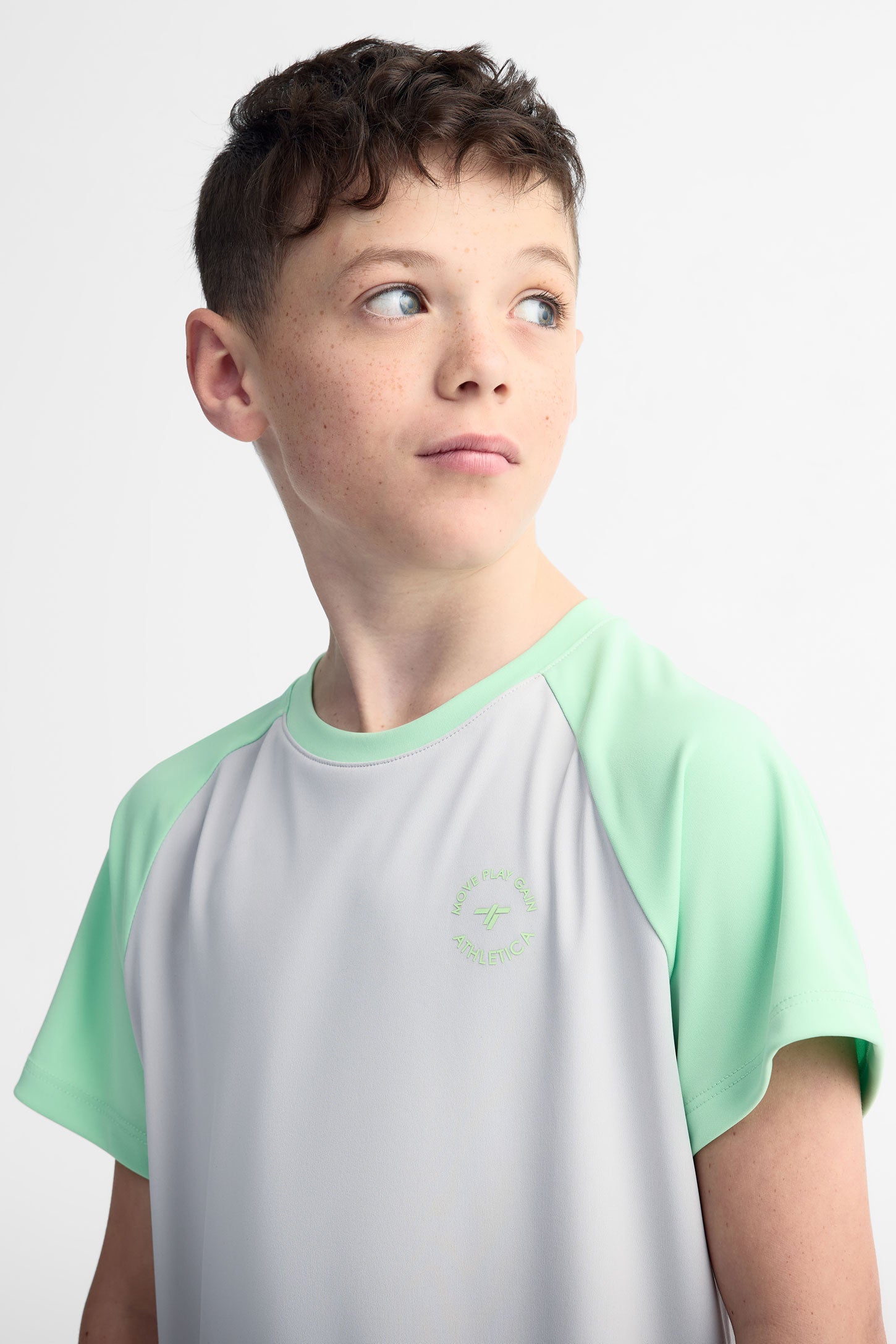 T-shirt athlétique - Ado garçon && GRIS