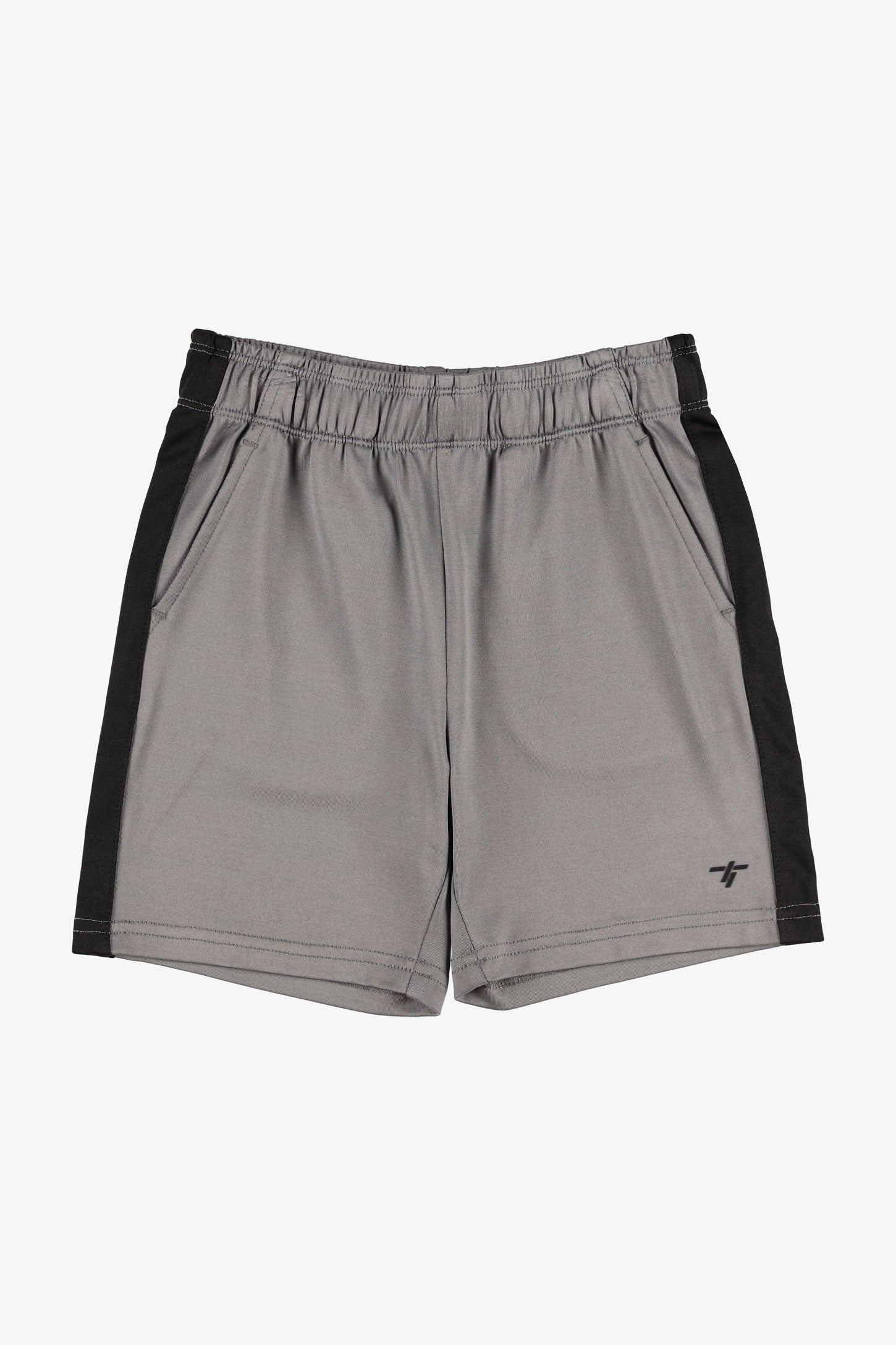 Short taille élastique athlétique - Enfant garçon && GRIS