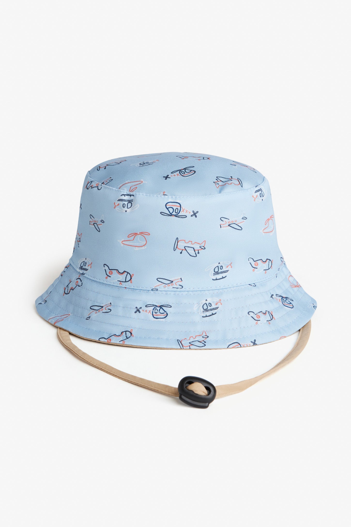 Chapeau réversible à cordons, 2/15$ - Bébé garçon && BEIGE/MULTI