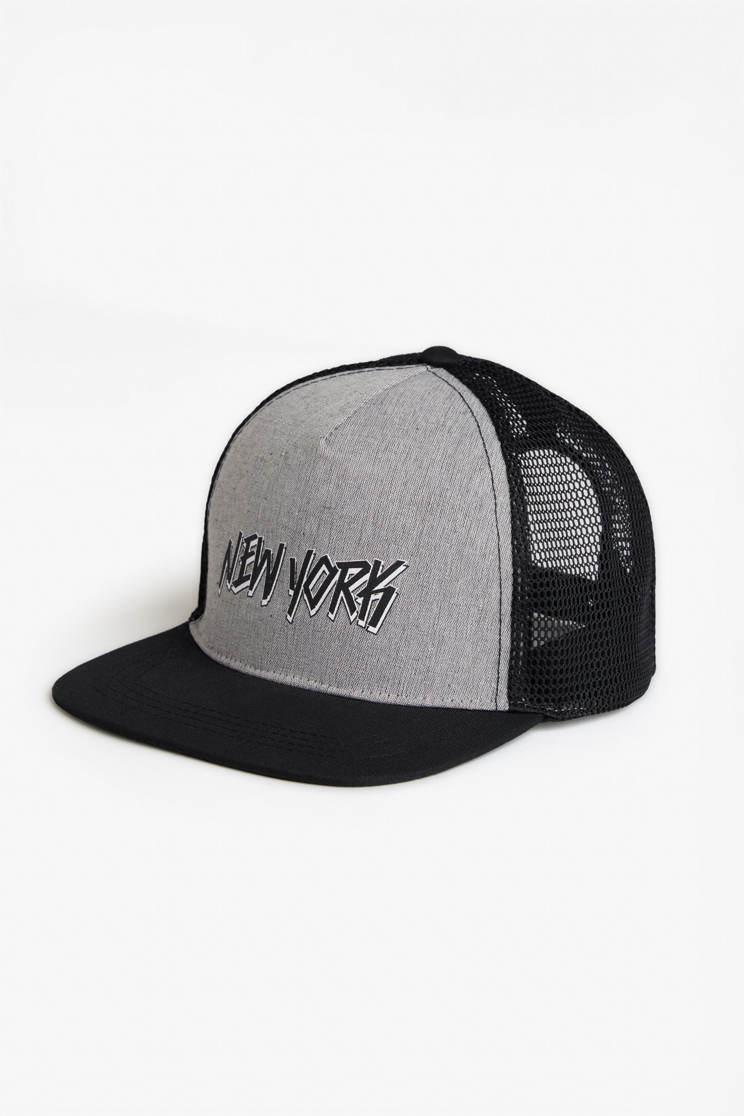 Casquette twill et mesh imprimé - Ado garçon && NOIR