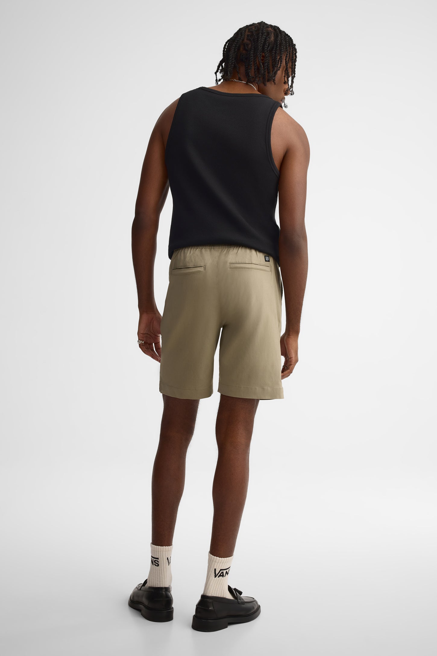 Short taille élastique - Homme && KAKI