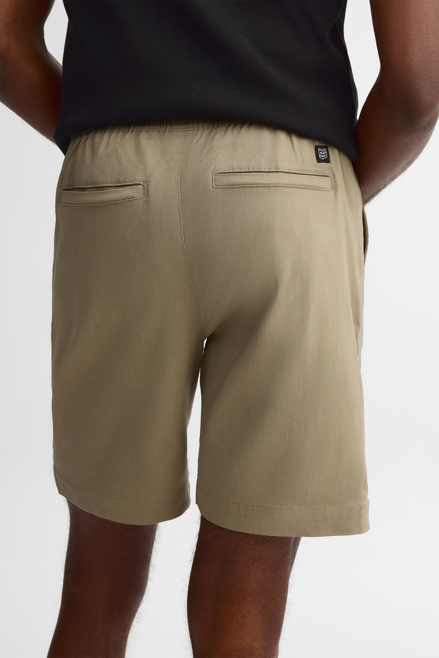 Short taille élastique - Homme && KAKI