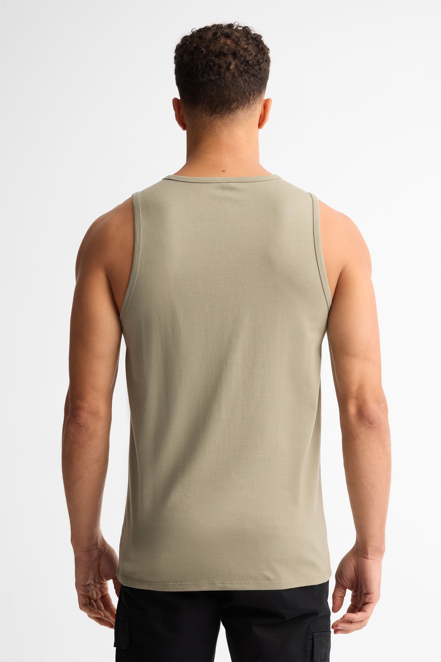 Camisole col rond coton, 2/30$ - Homme && KAKI