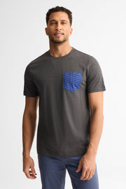 T-shirt col rond coton, 2/30$ - Homme && CHARBON MIXTE