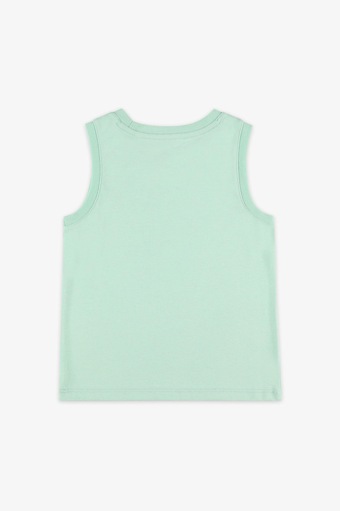 Camisole col rond coton, 2/20$ - Enfant garçon && VERT