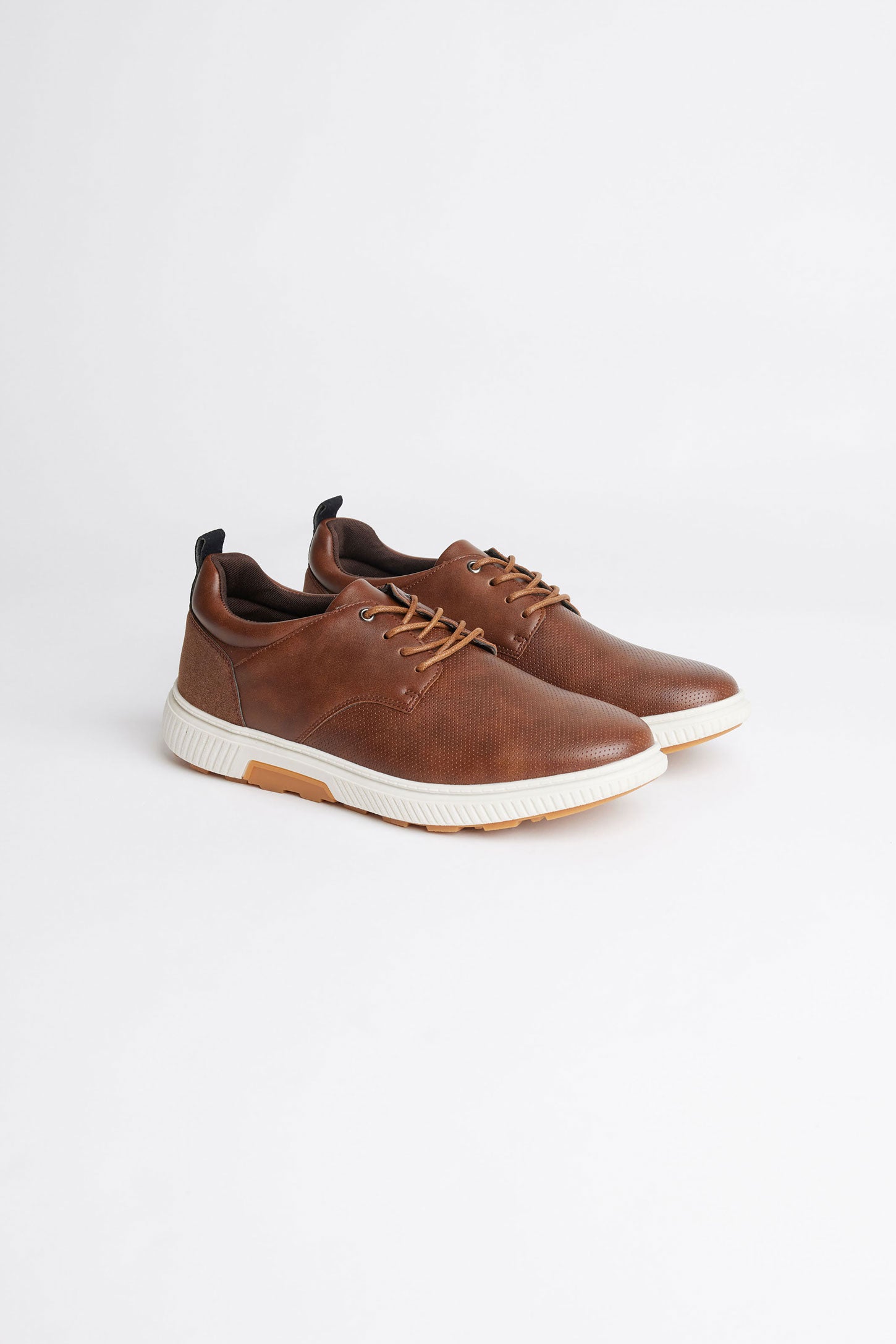 Chaussures simili cuir - Homme && COGNAC