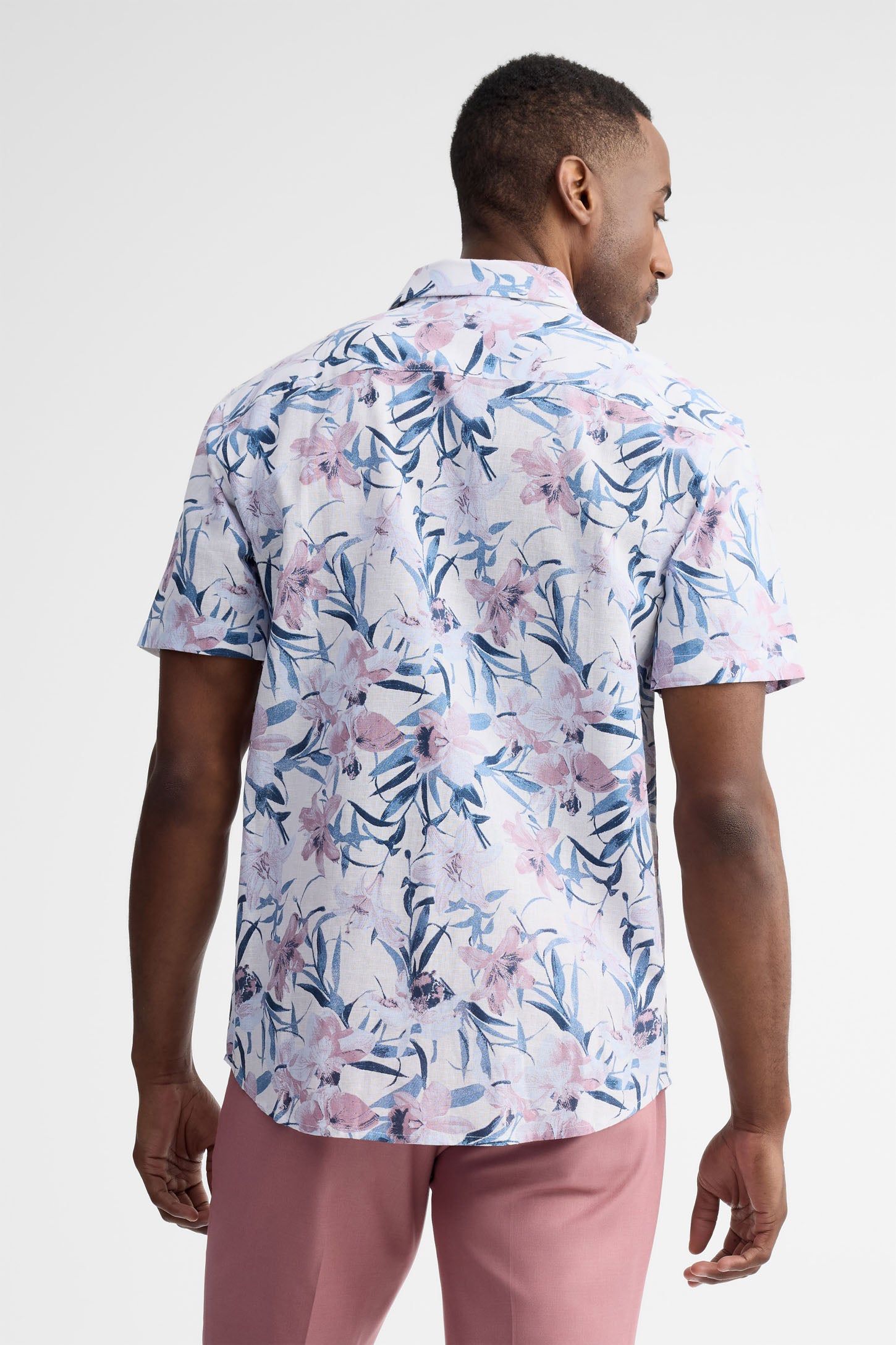 Chemise manches courtes imprimée - Homme && GRIS MULTI