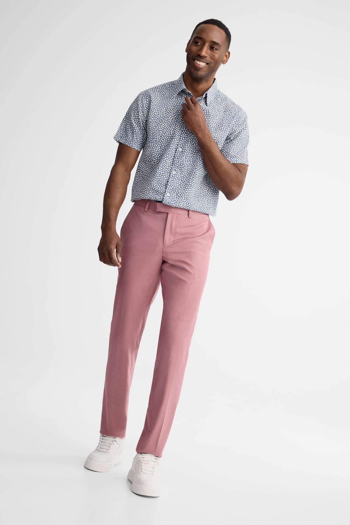 Chemise manches courtes imprimée - Homme && MARIN/MULTI
