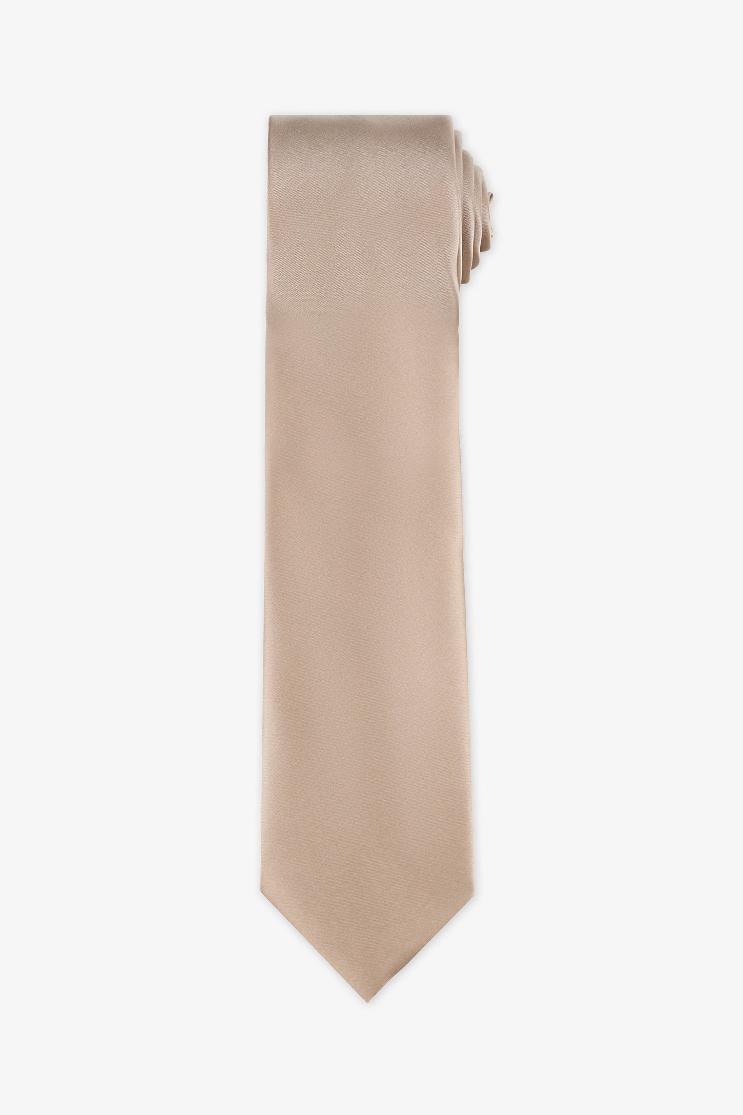 Cravate soie et modal - Homme && BEIGE