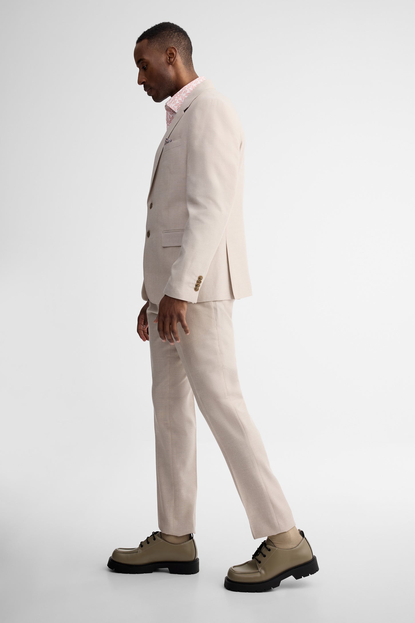 Veston lin habillé - Homme && BEIGE