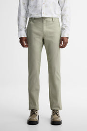 Pantalon coupe semi-ajustée habillé - Homme && VERT