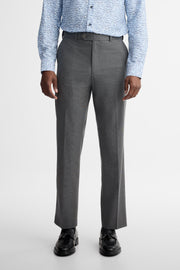 Pantalon coupe régulière pied-de-poule - Homme && NOIR