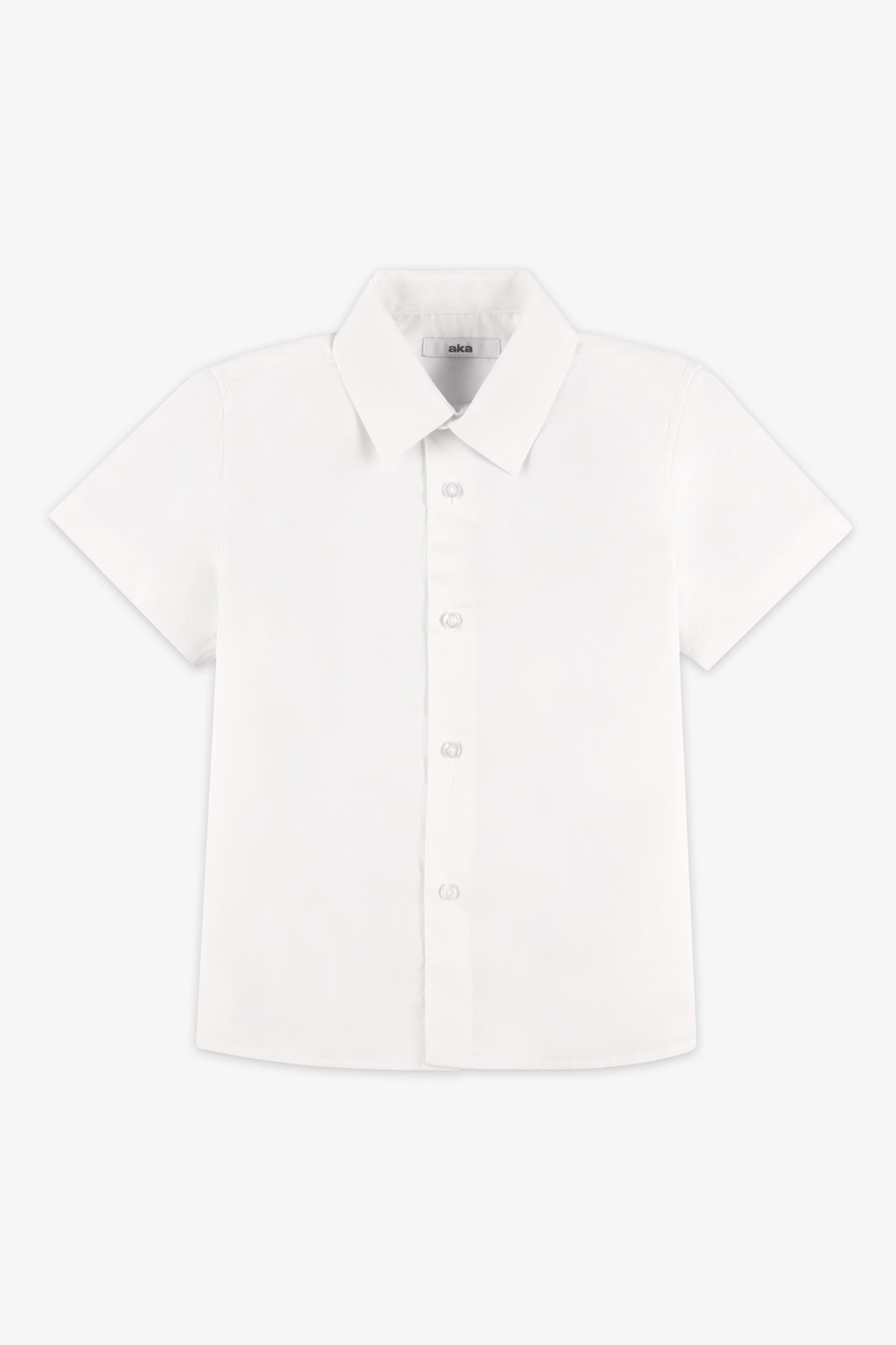Chemise manches courte - Enfant garçon && BLANC