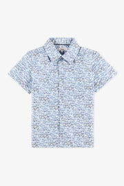 Chemise manches courte - Enfant garçon && BLEU