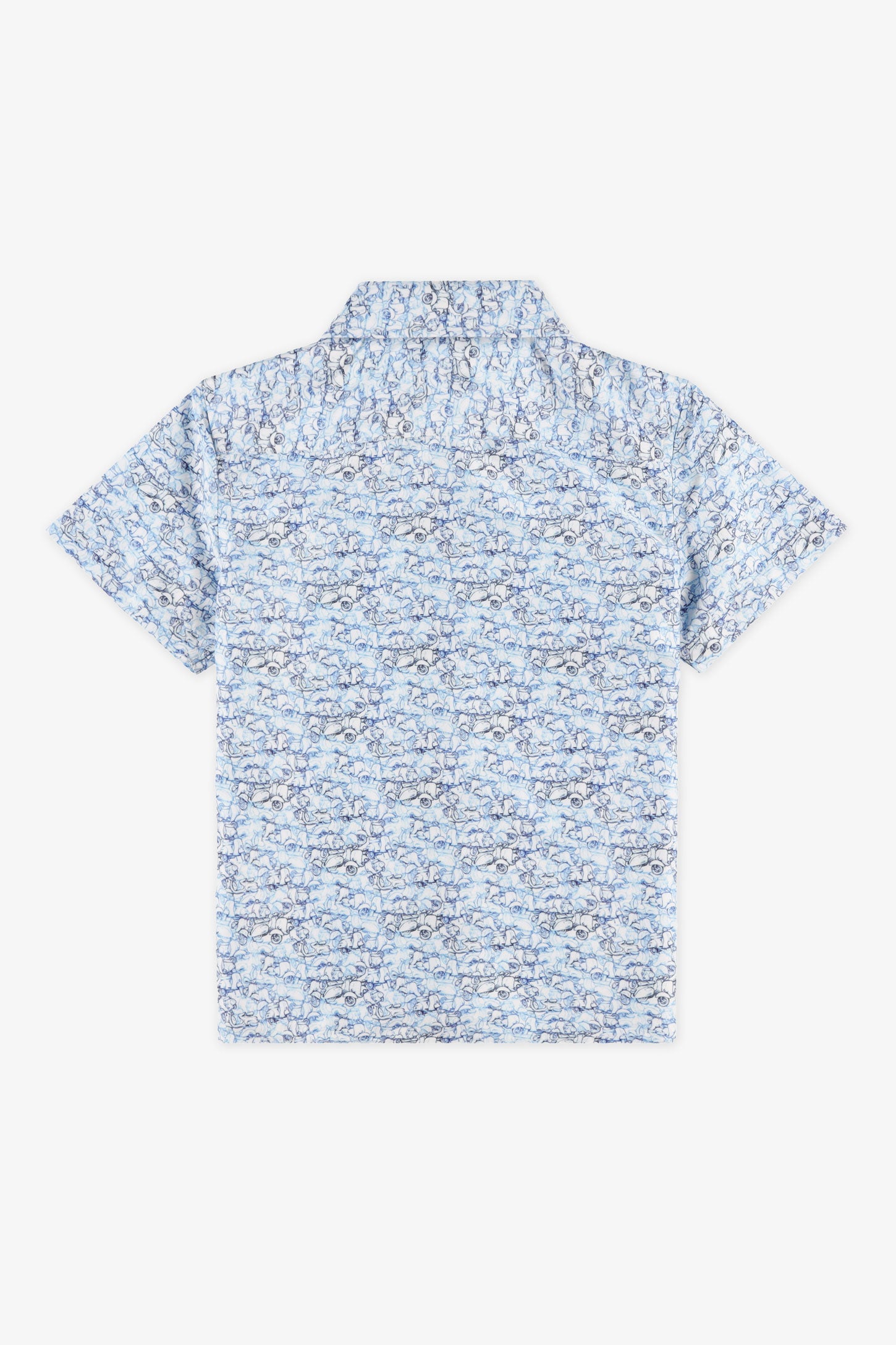 Chemise manches courte - Enfant garçon && BLEU
