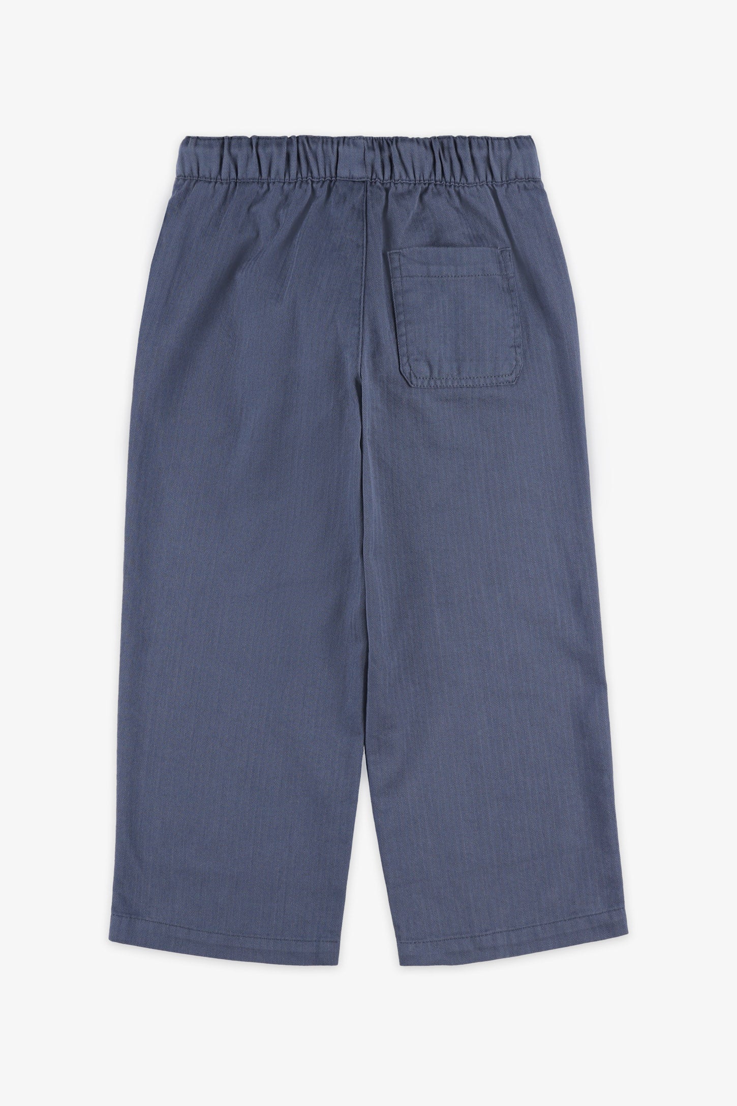 Pantalon jambe large taille élastique - Enfant garçon && INDIGO