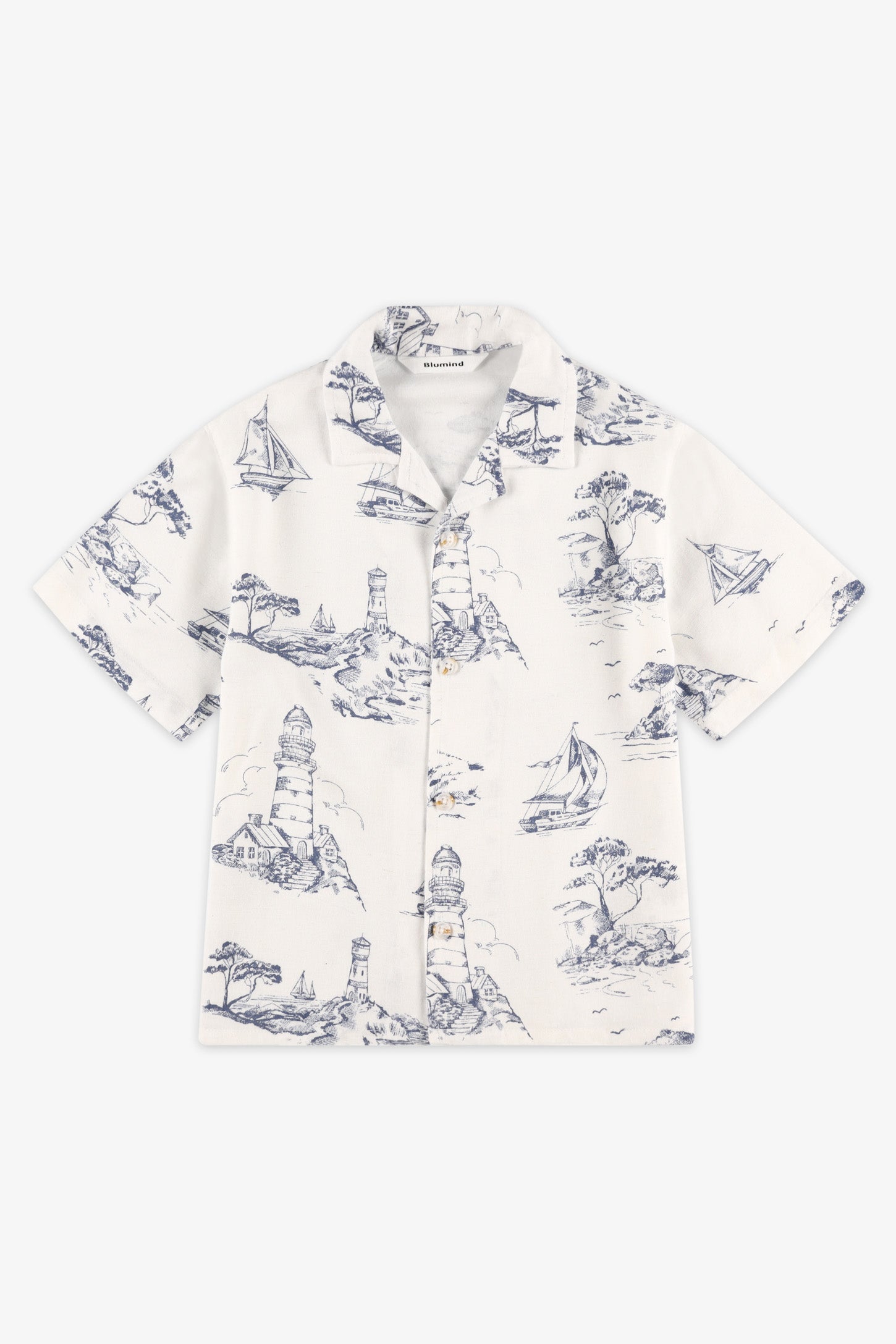 Chemise manches courtes - Enfant garçon && BLANC CASSÉ