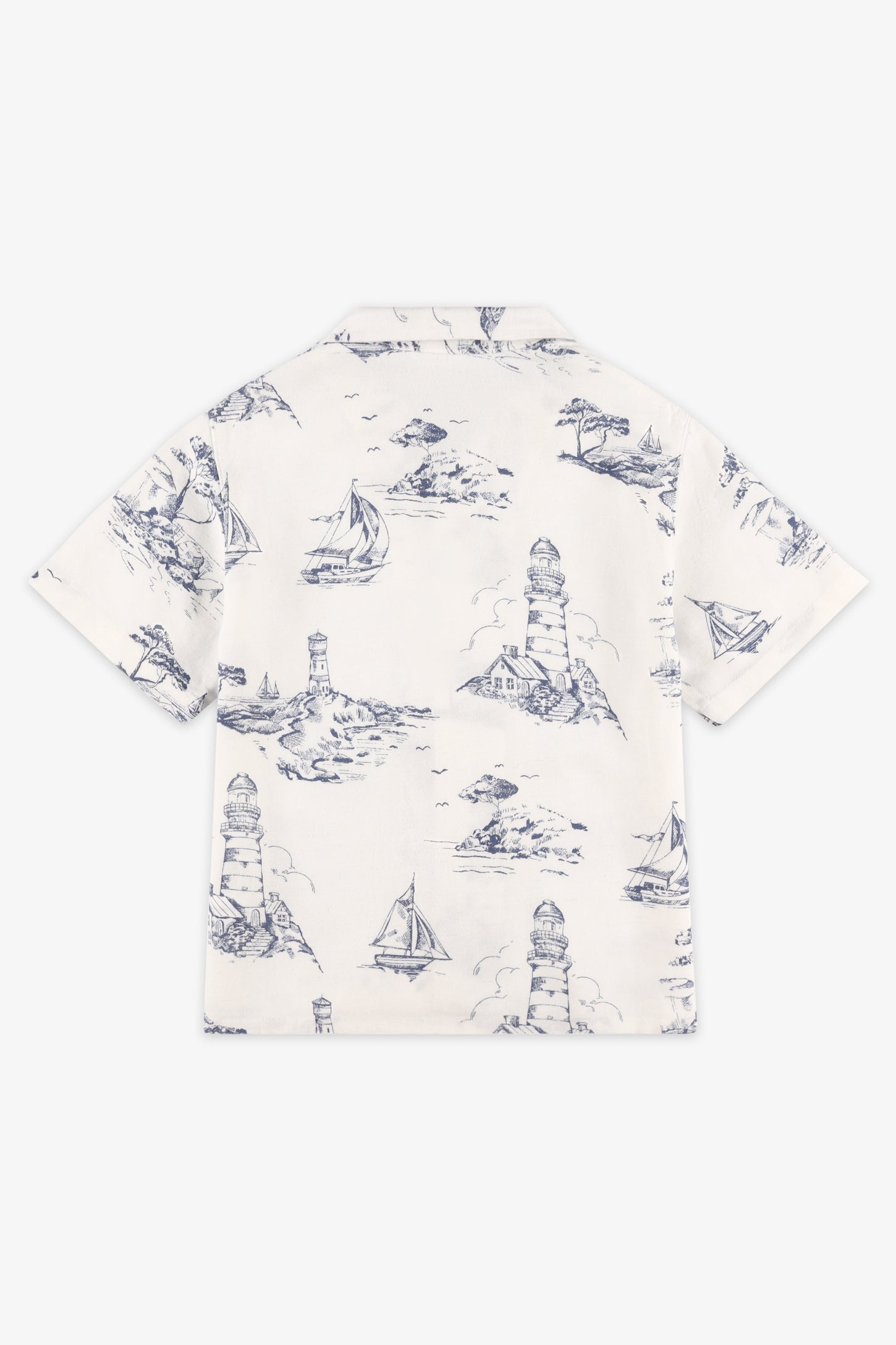 Chemise manches courtes - Enfant garçon && BLANC CASSÉ