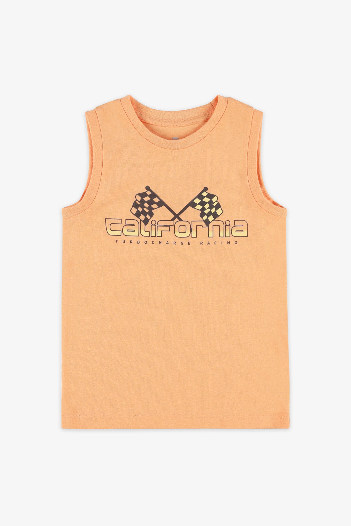 Camisole col rond coton, 2/20$ - Enfant garçon && ORANGE