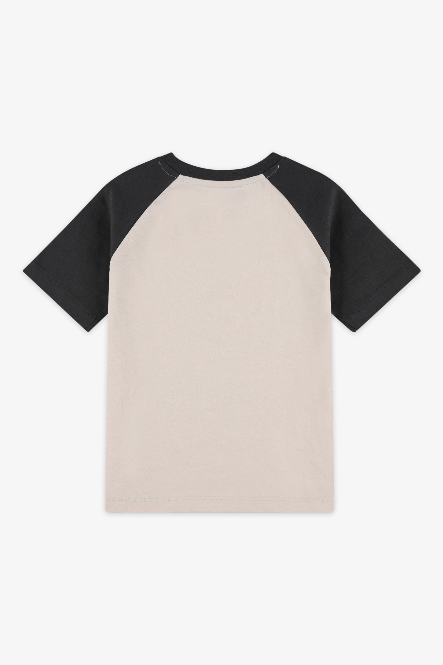 T-shirt col rond coton, 2/20$ - Enfant garçon && TAUPE
