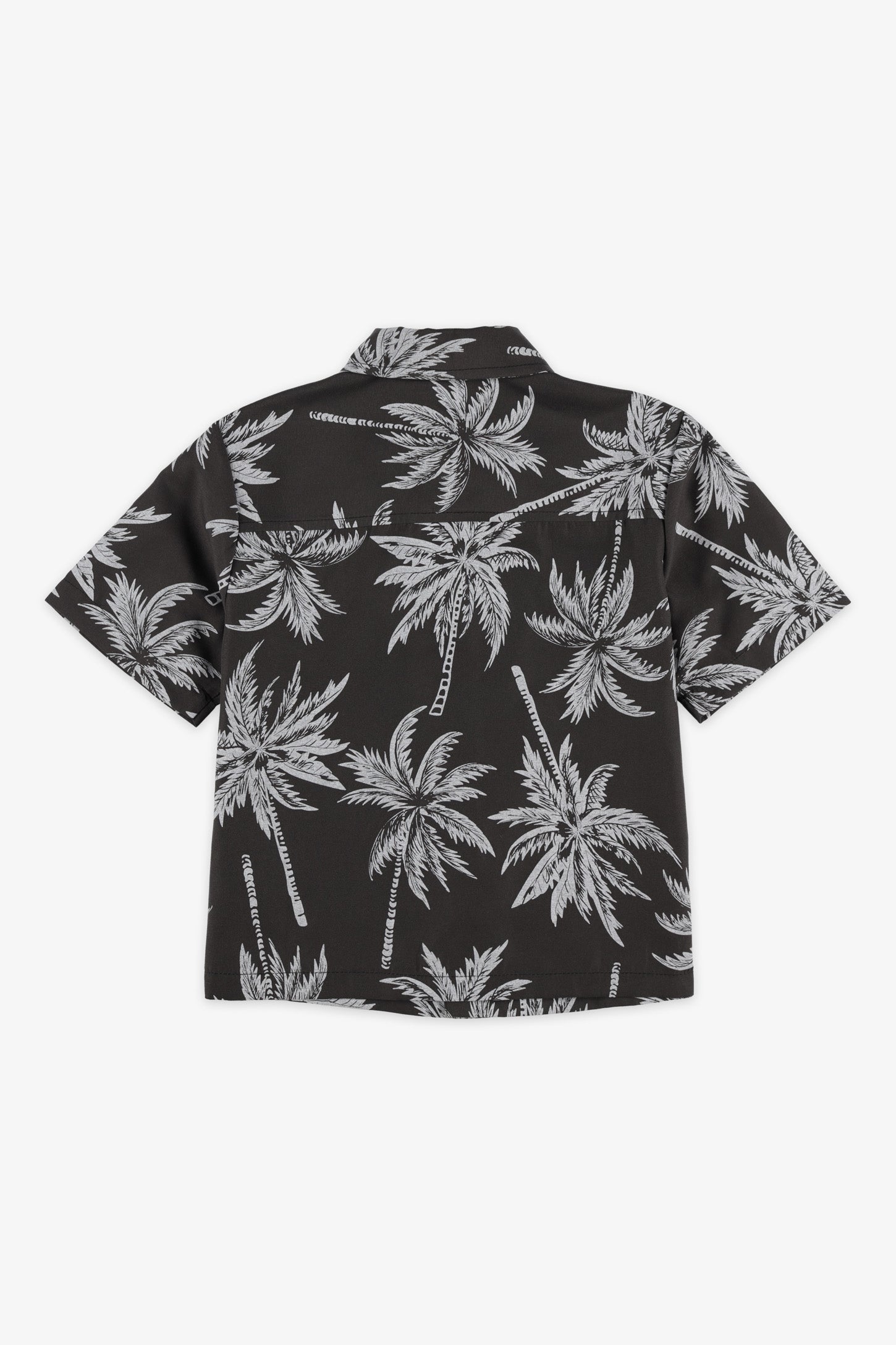Chemise manches courtes imprimée - Enfant garçon && NOIR