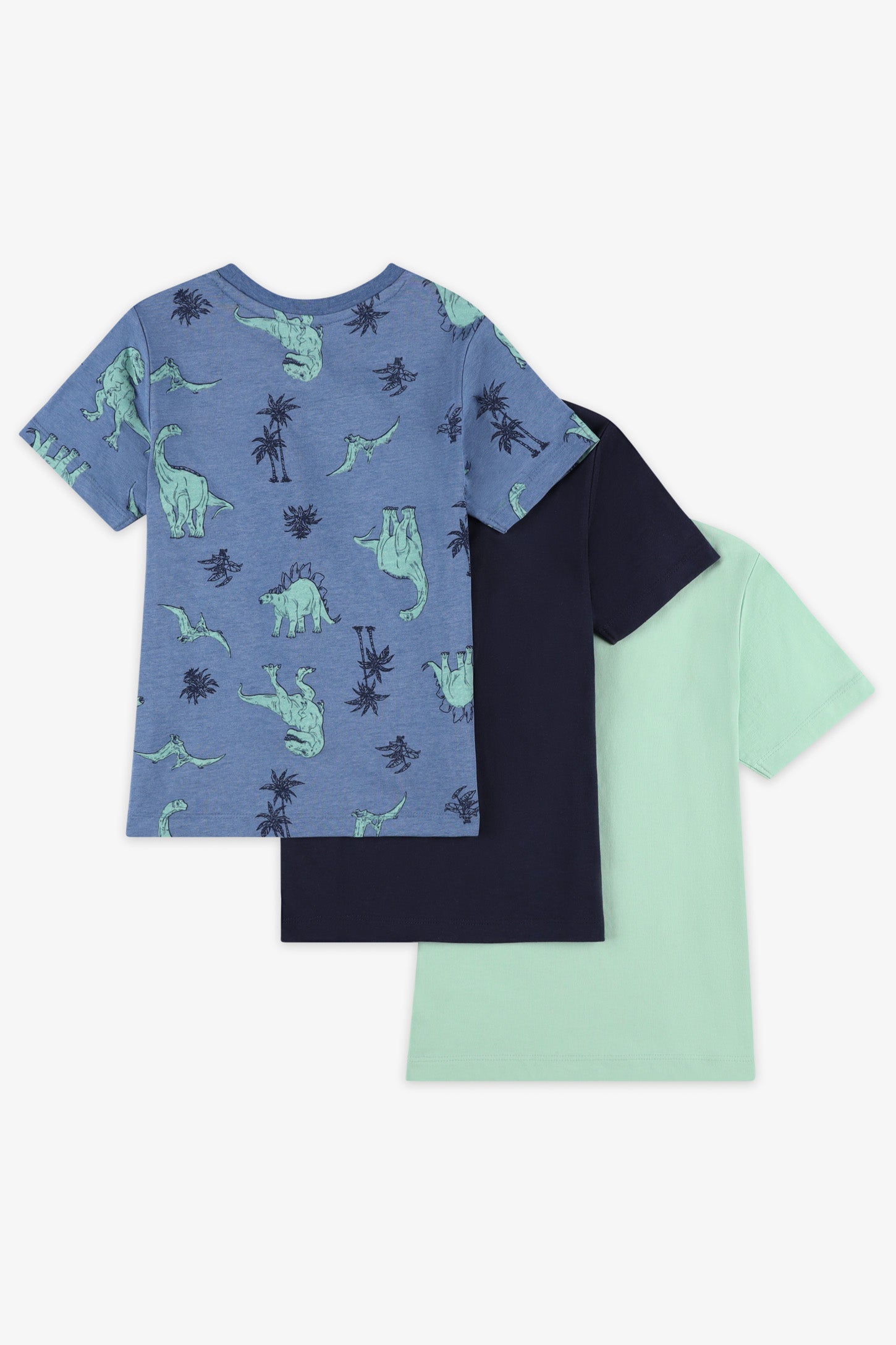 Lot de 3 t-shirts coton - Enfant garçon && BLEU