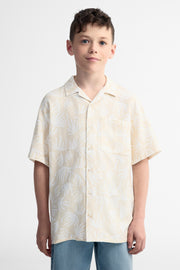 Chemise manches courtes imprimée - Ado garçon && BEIGE/MULTI