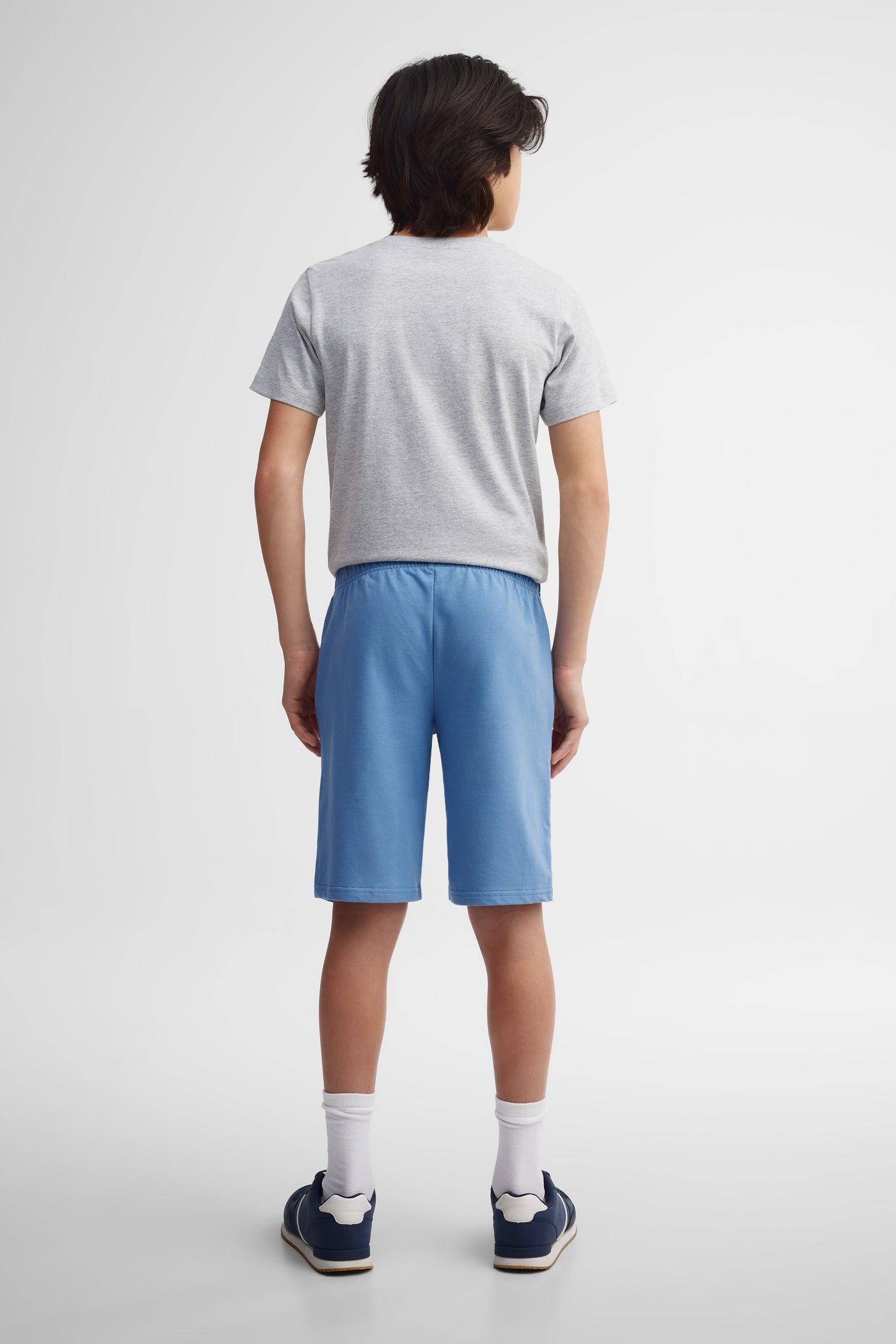 Lot de 2 shorts coton ouaté - Ado garçon && GRIS MIXTE