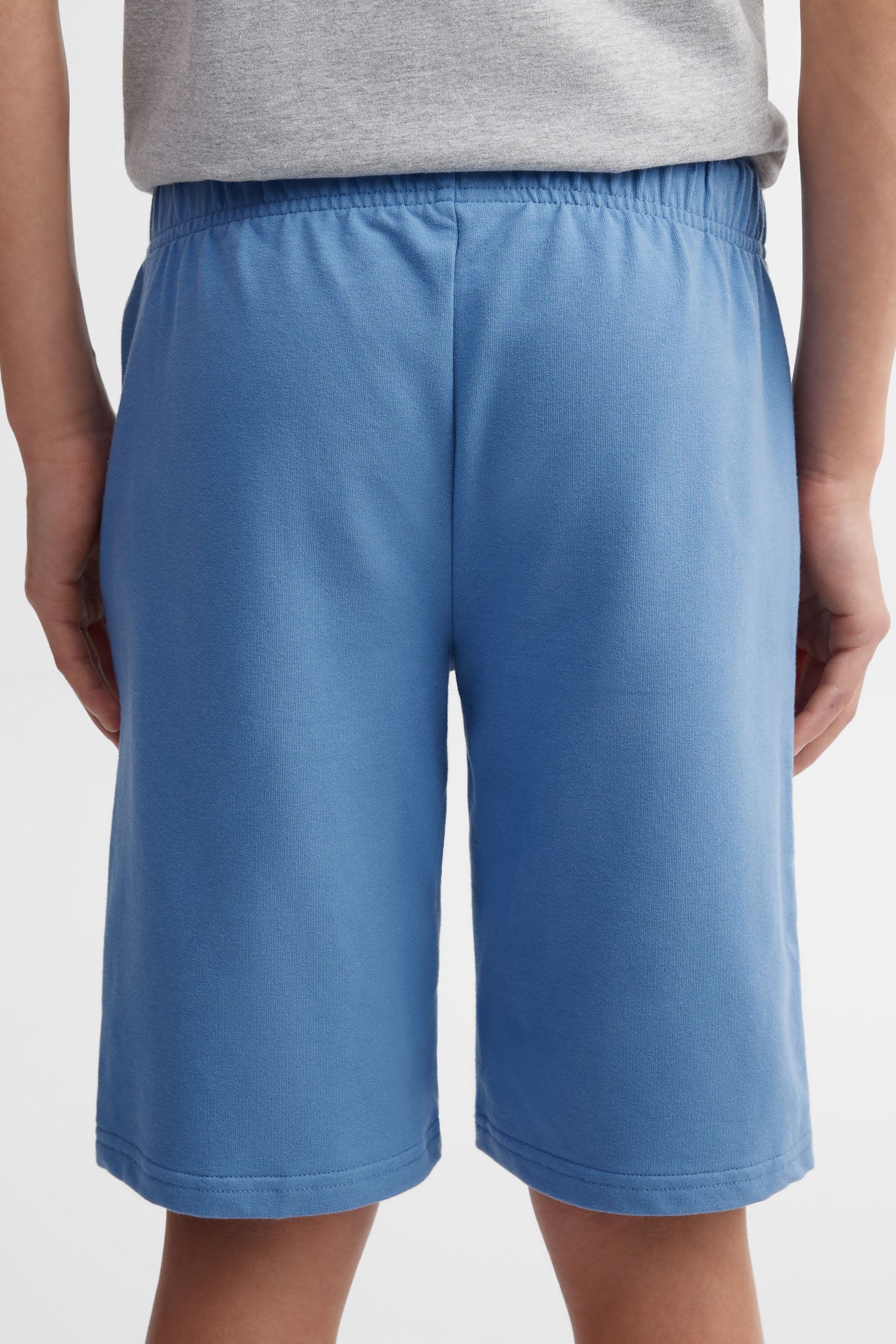 Lot de 2 shorts coton ouaté - Ado garçon && GRIS MIXTE