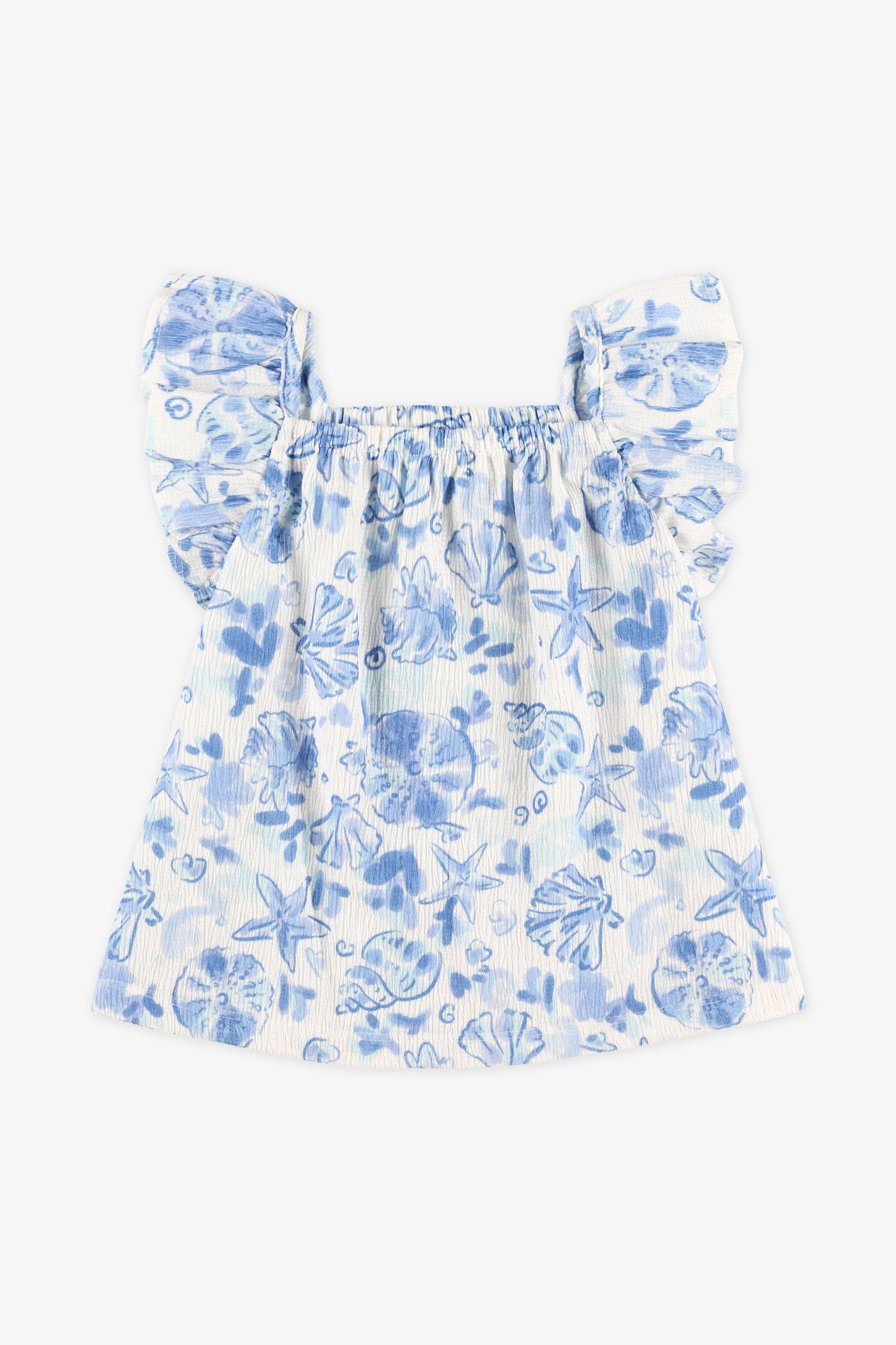 Camisole à volants, 2T-3T - Bébé fille && BLANC MULTI