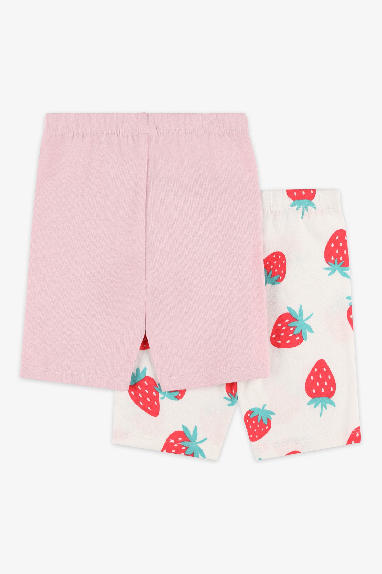 Pack of 2 cotton shorts - Baby girl
 && BLANC MULTI