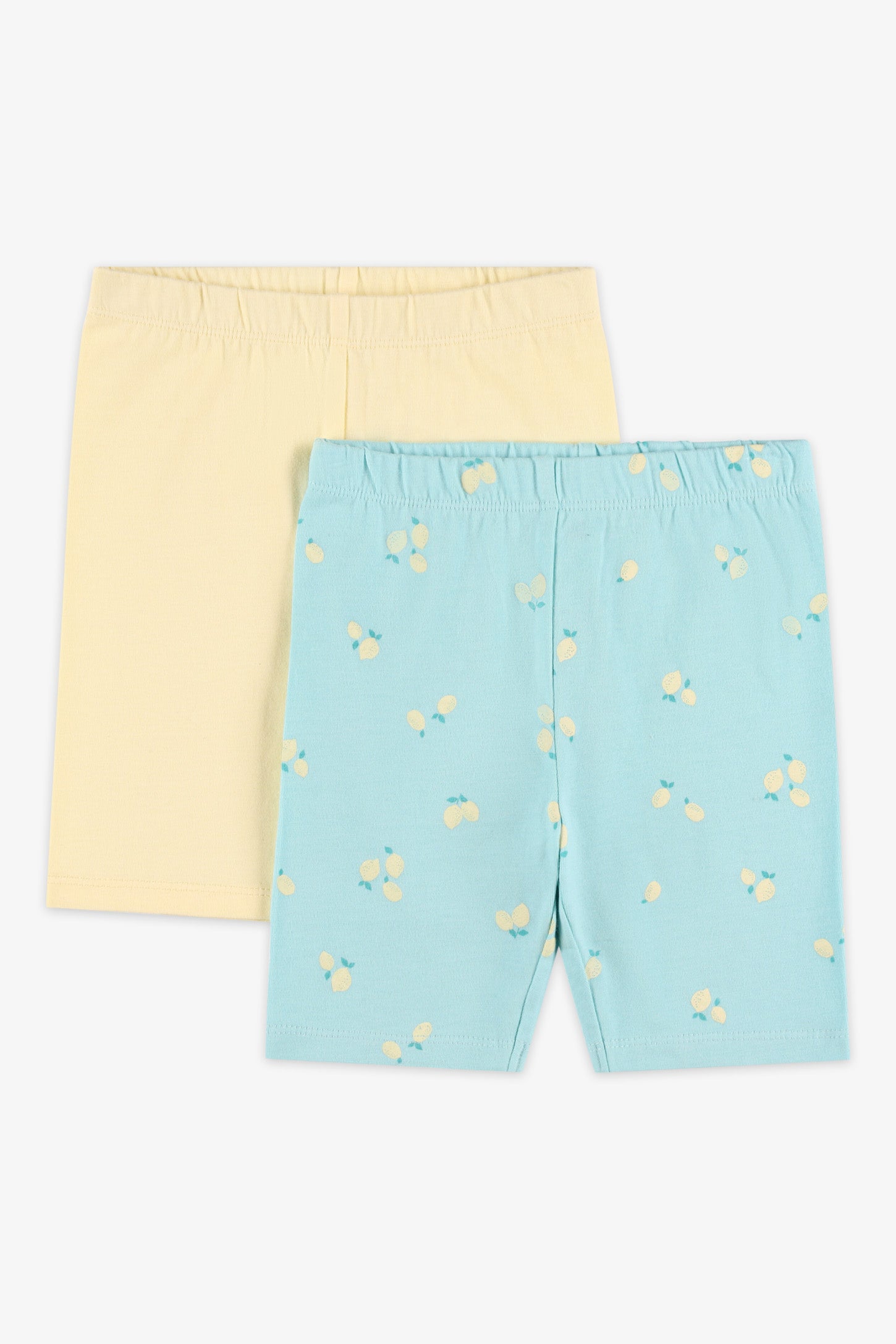 Pack of 2 cotton shorts - Baby girl
 && TURQUOISE/MULTI