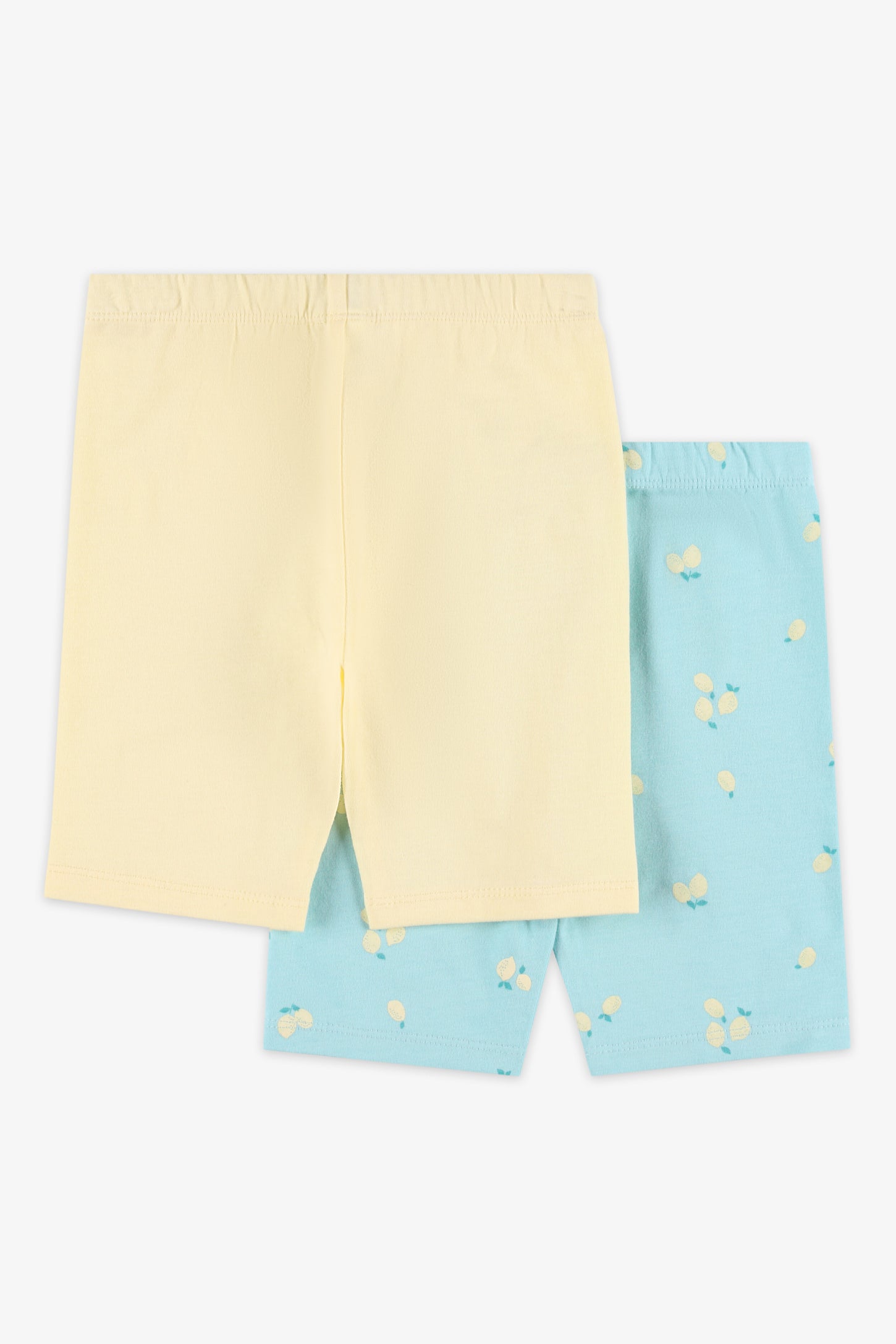 Pack of 2 cotton shorts - Baby girl
 && TURQUOISE/MULTI