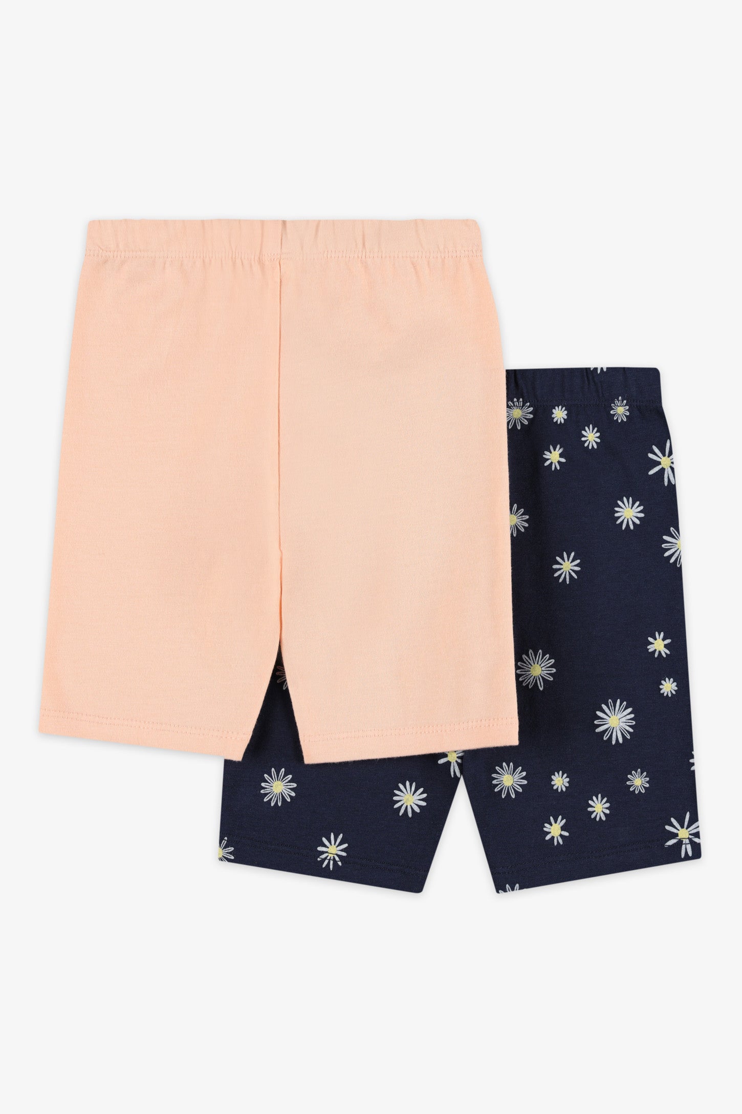 Pack of 2 cotton shorts - Baby girl
 && BLEU MARINE MUL