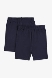 Lot de 2 cuissards en coton - Bébé fille && BLEU MARINE