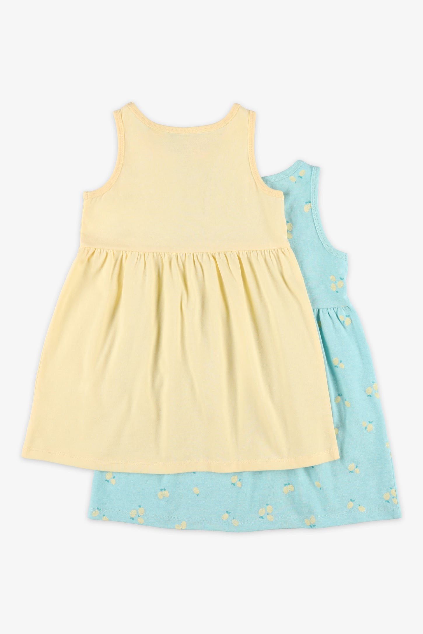 Lot de 2 robes en coton, 2T-3T - Bébé fille && TURQUOISE/MULTI
