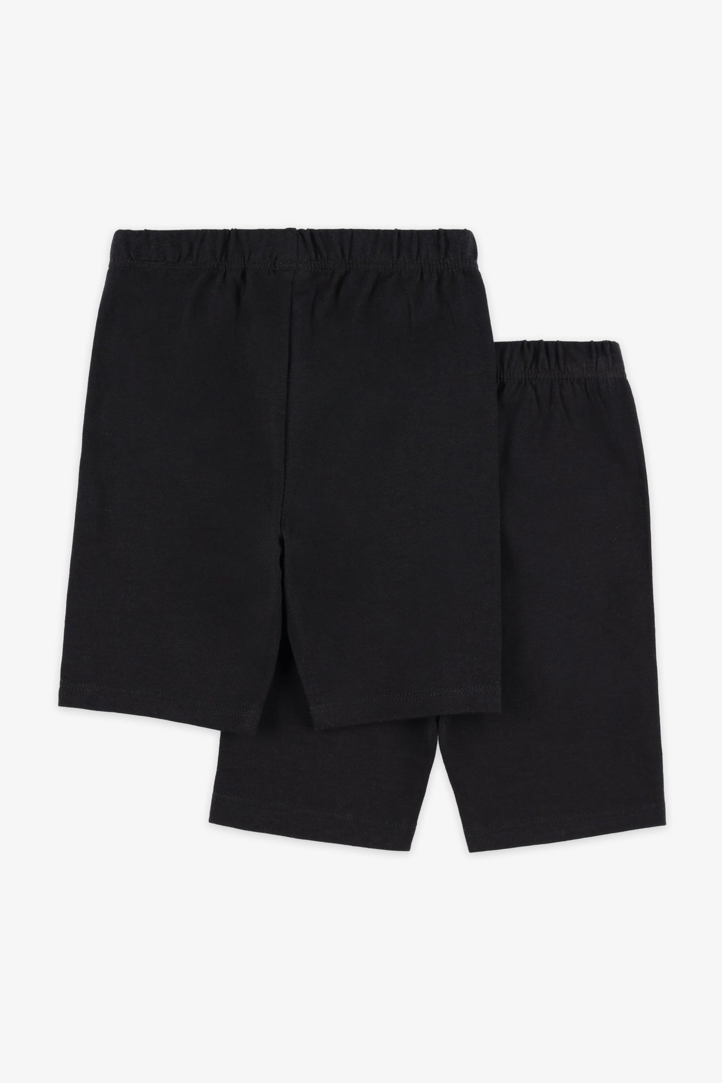 Lot de 2 cuissards en coton, 2T-3T - Bébé fille && NOIR