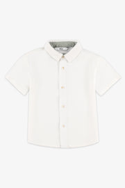 Chemise manches courtes avec nœud papillon - Bébé garçon && BEIGE