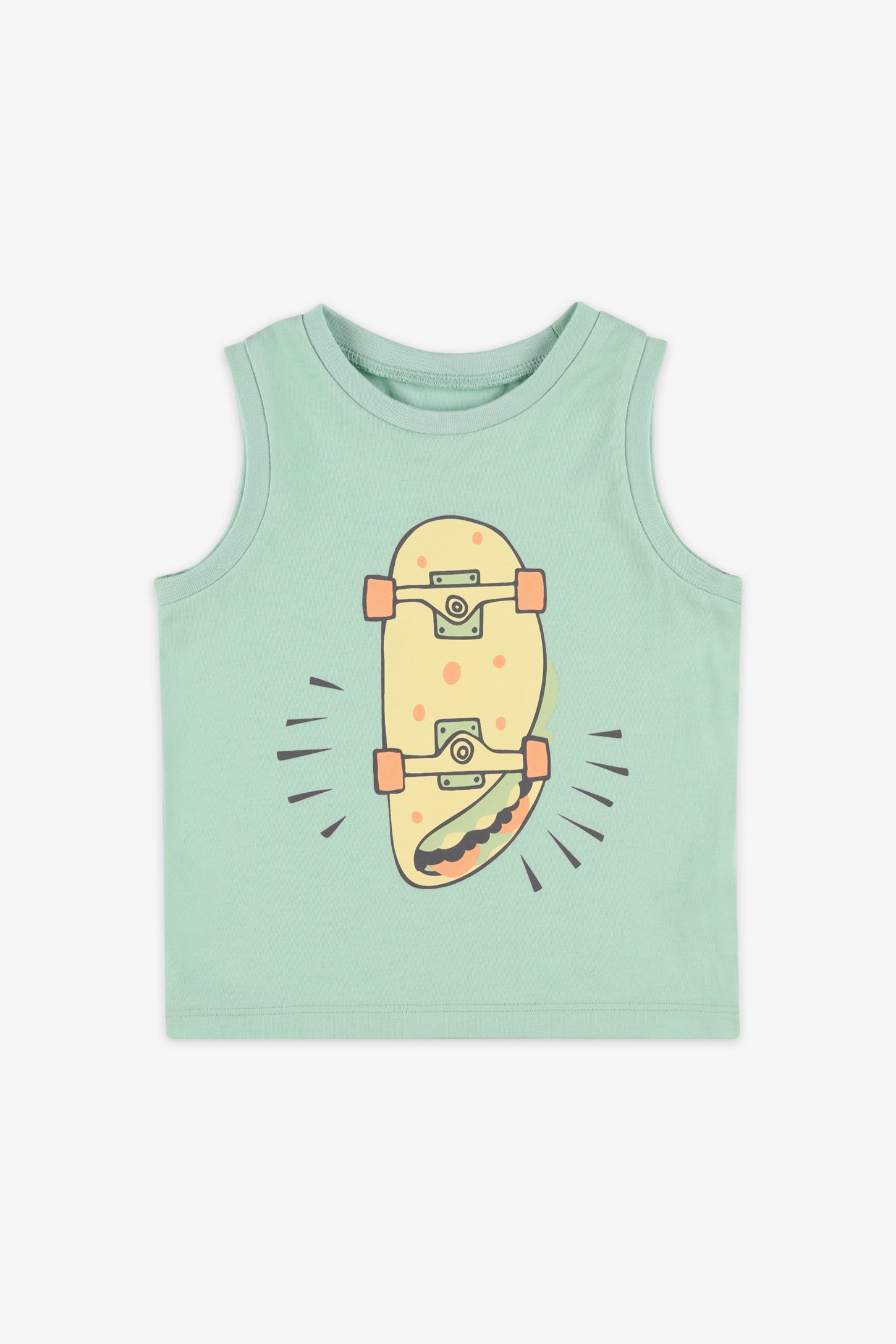 Camisole col rond coton, 2/15$ - Bébé garçon && VERT