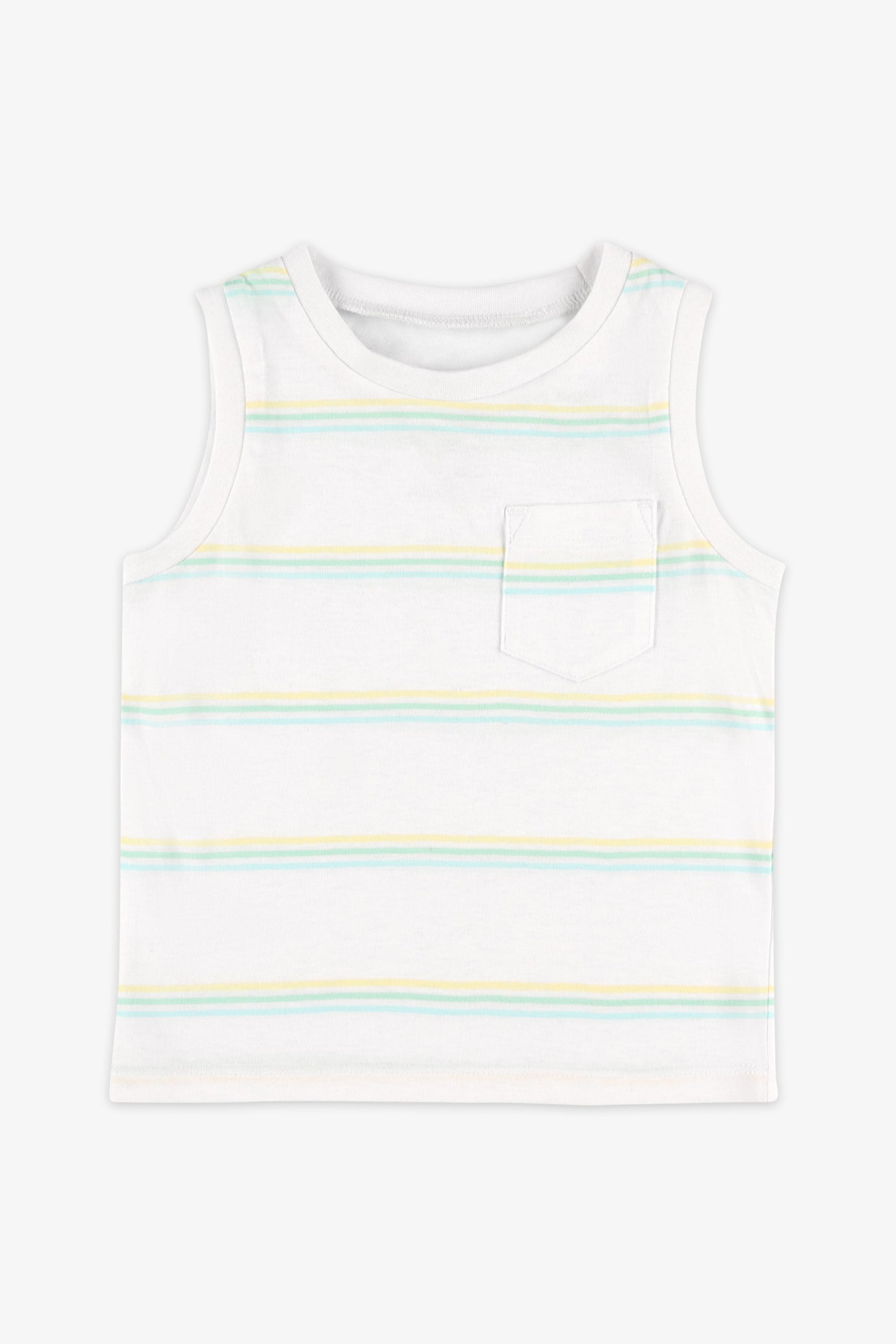 Camisole à poche, 2T-3T, 2/15$ - Bébé garçon && BLANC MULTI