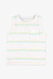 Camisole à poche, 2T-3T, 2/15$ - Bébé garçon && BLANC MULTI