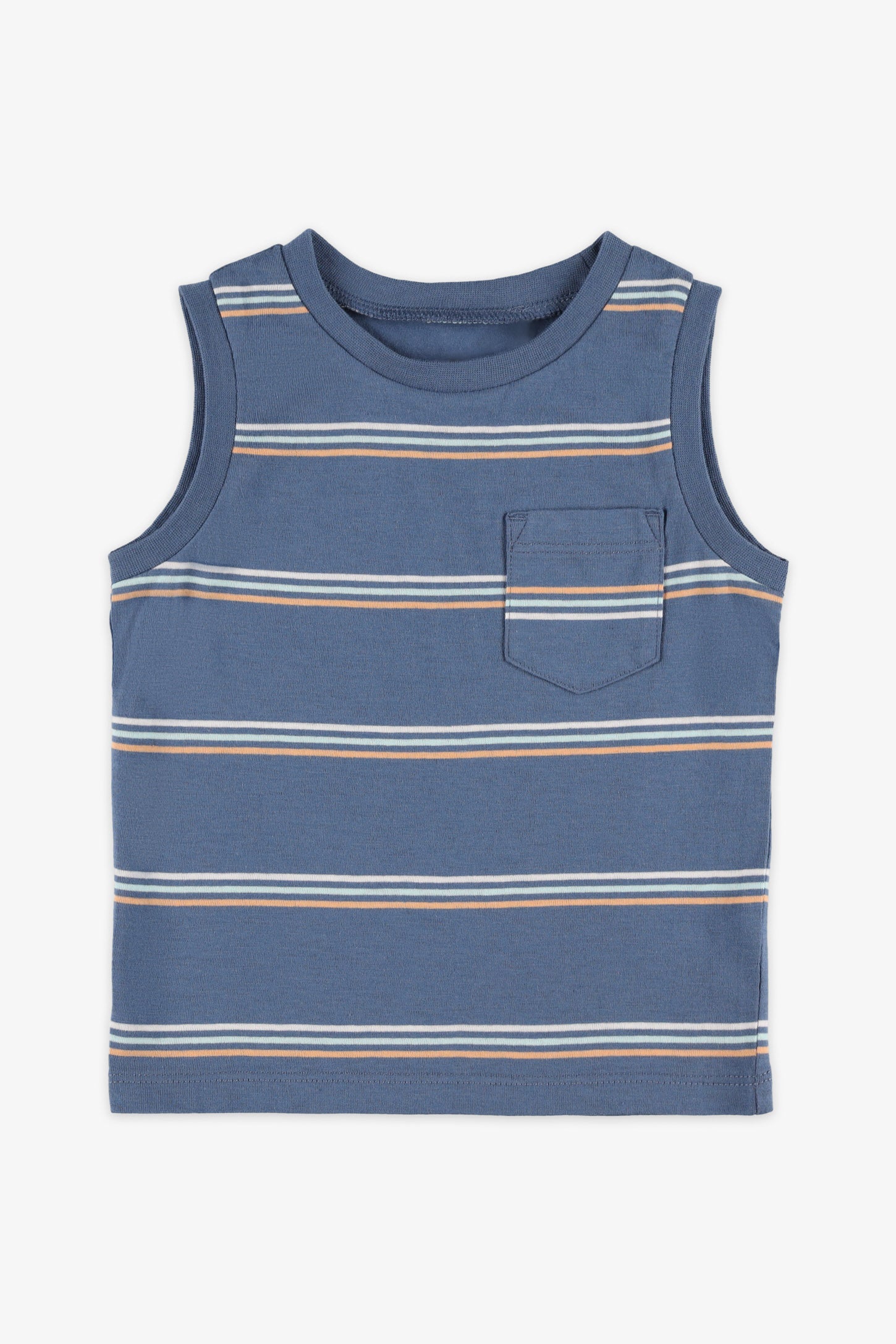 Camisole à poche, 2T-3T, 2/15$ - Bébé garçon && BLEU MARINE MUL