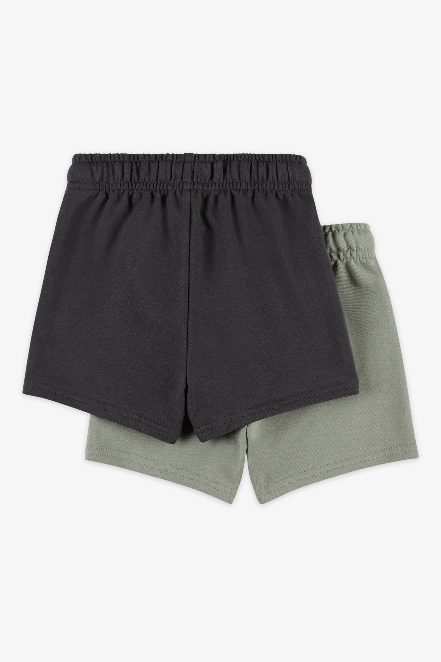 Lot de 2 shorts coton - Bébé garçon && VERT